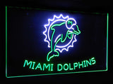 Miami Dolphins Dual Color Led Sign - Normal Size (12x8.5in) - TheLedHeroes