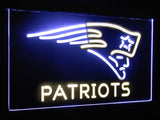 New England Patriots Dual Color Led Sign - Normal Size (12x8.5in) - TheLedHeroes