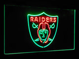 Oakland Raiders Dual Color Led Sign - Normal Size (12x8.5in) - TheLedHeroes