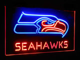 Seattle Seahawks 2 Dual Color Led Sign - Normal Size (12x8.5in) - TheLedHeroes