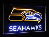 Seattle Seahawks 2 Dual Color Led Sign - Normal Size (12x8.5in) - TheLedHeroes