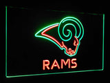 Los Angeles Rams Dual Color Led Sign - Normal Size (12x8.5in) - TheLedHeroes