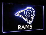 Los Angeles Rams Dual Color Led Sign - Normal Size (12x8.5in) - TheLedHeroes