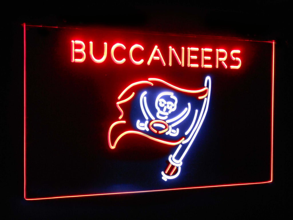 Tampa Bay Buccaneers Dual Color Led Sign - Normal Size (12x8.5in) - TheLedHeroes