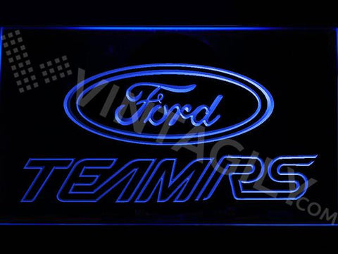 Ford Team RS LED Neon Sign Electrical - Blue - TheLedHeroes