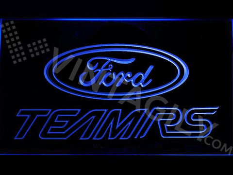 Ford Team RS LED Neon Sign USB - Blue - TheLedHeroes