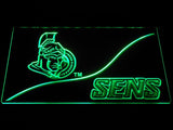 Ottawa Senators (3) LED Neon Sign Electrical - Green - TheLedHeroes