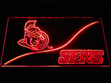 Ottawa Senators (3) LED Neon Sign USB - Red - TheLedHeroes