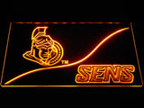 Ottawa Senators (3) LED Neon Sign USB - Yellow - TheLedHeroes