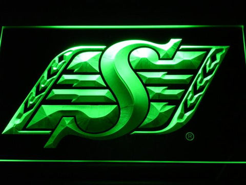 Saskatchewan Roughriders LED Neon Sign Electrical - Green - TheLedHeroes
