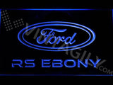 Ford RS Ebony LED Neon Sign Electrical - Blue - TheLedHeroes