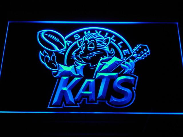 Nashville Kats  LED Neon Sign Electrical - Blue - TheLedHeroes