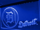 Detroit Tigers Baseball LED Neon Sign USB - Blue - TheLedHeroes