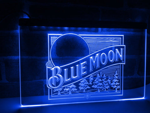 Blue Moon (2) LED Neon Sign USB -  - TheLedHeroes