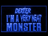 Dexter Morgan Neat Monster LED Neon Sign USB - Blue - TheLedHeroes