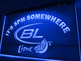 Bud Light Lime It's 5pm Somewhere LED Neon Sign USB - Blue - TheLedHeroes