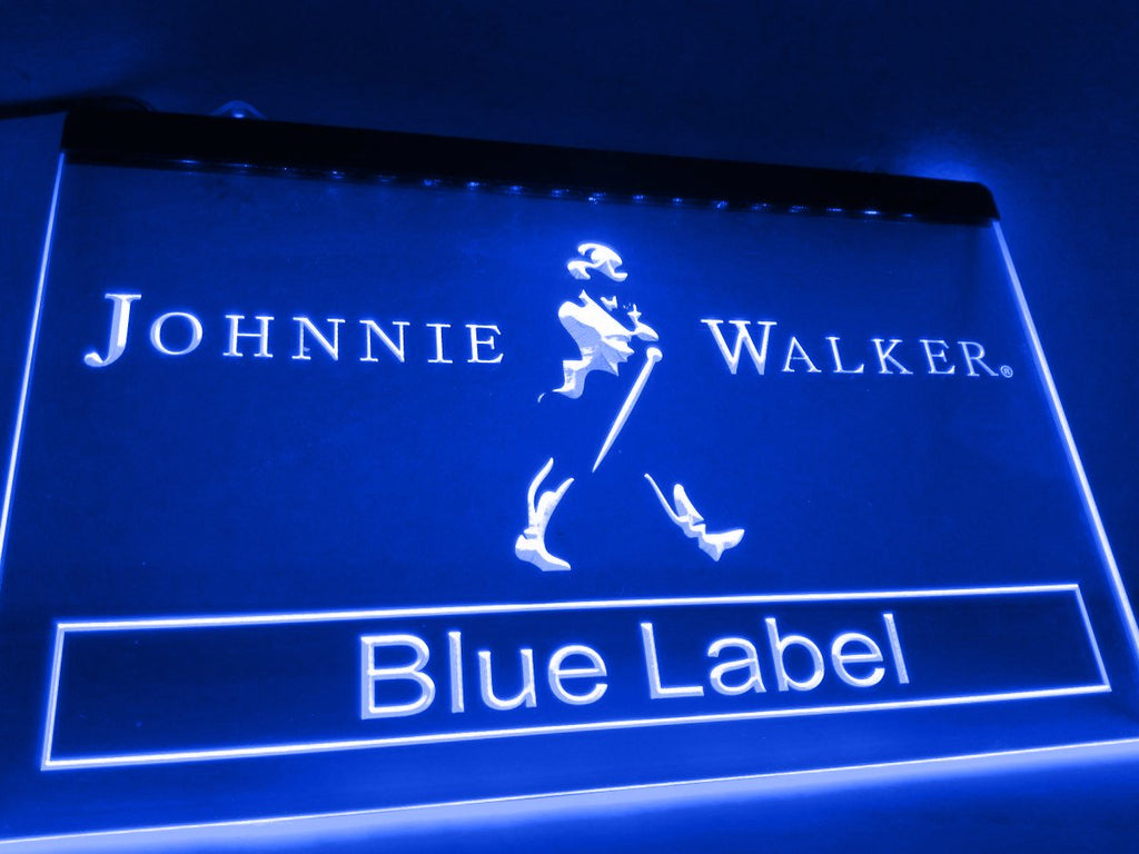 Johnnie Walker Blue Label LED Neon Sign USB - Blue - TheLedHeroes
