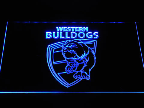 FREE Western Bulldogs LED Sign - Blue - TheLedHeroes