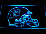 Arizona Rattlers Helmet LED Neon Sign USB - Blue - TheLedHeroes