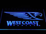 West Coast Eagles LED Neon Sign USB - Blue - TheLedHeroes