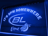 Bud Light Lime It's 5pm Somewhere LED Neon Sign Electrical - Blue - TheLedHeroes