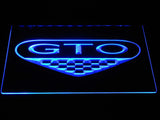 Pontiac GTO LED Neon Sign USB - Blue - TheLedHeroes