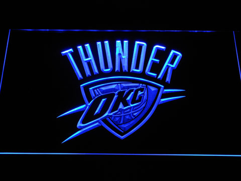Oklahoma City Thunder LED Neon Sign Electrical - Blue - TheLedHeroes