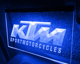 FREE KTM Sport Motorcycles LED Sign - Blue - TheLedHeroes