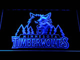 Minnesota Timberwolves 2 LED Neon Sign Electrical - Blue - TheLedHeroes