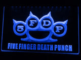 Five Finger Death Punch LED Neon Sign USB - Blue - TheLedHeroes