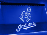 Cleveland Indians (3) LED Neon Sign USB - Blue - TheLedHeroes