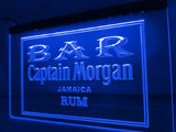 Captain Morgan Jamaica Rum Bar LED Neon Sign Electrical - Blue - TheLedHeroes