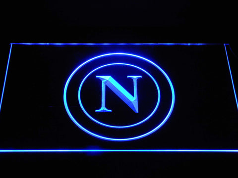 S.S.C. Napoli LED Neon Sign USB - Blue - TheLedHeroes