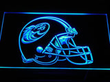 Austin Wranglers Helmet LED Neon Sign Electrical - Blue - TheLedHeroes