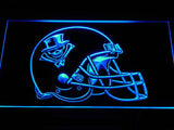 New Orleans VooDoo Helmet LED Neon Sign USB - Blue - TheLedHeroes