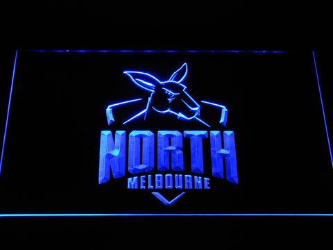 FREE North Melbourne Football Club LED Sign - Blue - TheLedHeroes