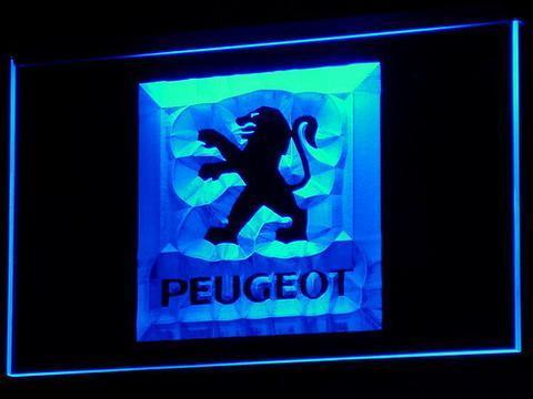 Peugeot LED Neon Sign Electrical - Blue - TheLedHeroes