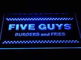 Five Guys LED Neon Sign Electrical - Blue - TheLedHeroes