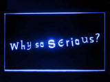 The Joker Why so serious LED Neon Sign USB - Blue - TheLedHeroes
