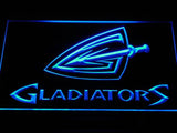 Cleveland Gladiators LED Neon Sign USB - Blue - TheLedHeroes