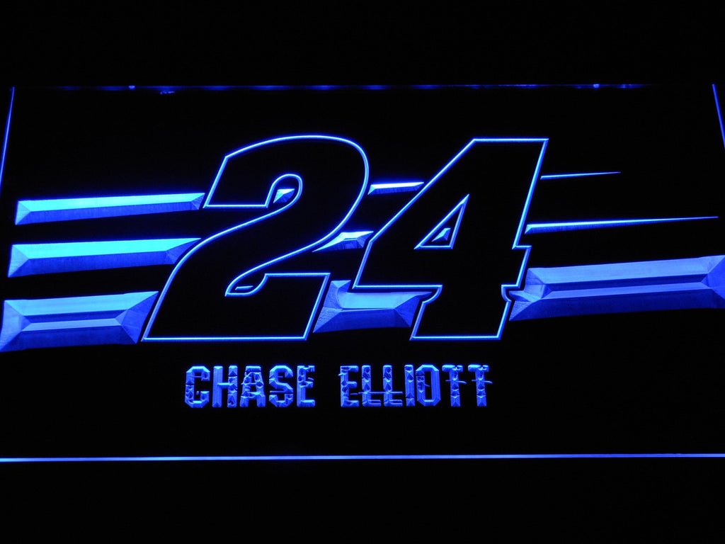 Chase Elliott LED Neon Sign USB - Blue - TheLedHeroes