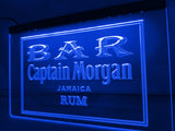 FREE Captain Morgan Jamaica Rum Bar LED Sign - Blue - TheLedHeroes