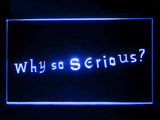 FREE The Joker Why so serious LED Sign - Blue - TheLedHeroes
