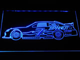 Justin Allgaier 2 LED Neon Sign USB - Blue - TheLedHeroes