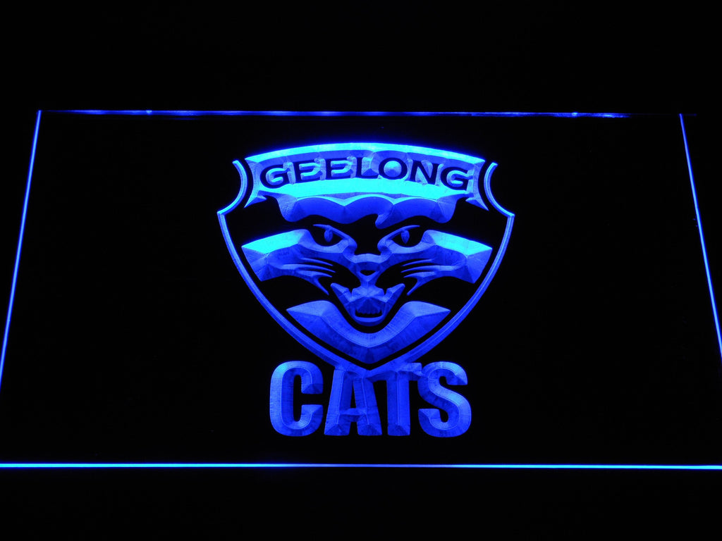 Geelong Football Club LED Neon Sign USB - Blue - TheLedHeroes