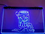 Duff (2) LED Neon Sign USB - Blue - TheLedHeroes