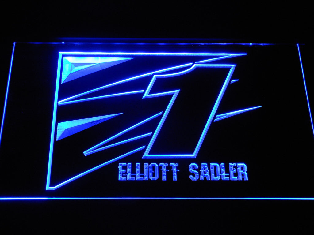 Elliott Sadler 2 LED Neon Sign Electrical - Blue - TheLedHeroes