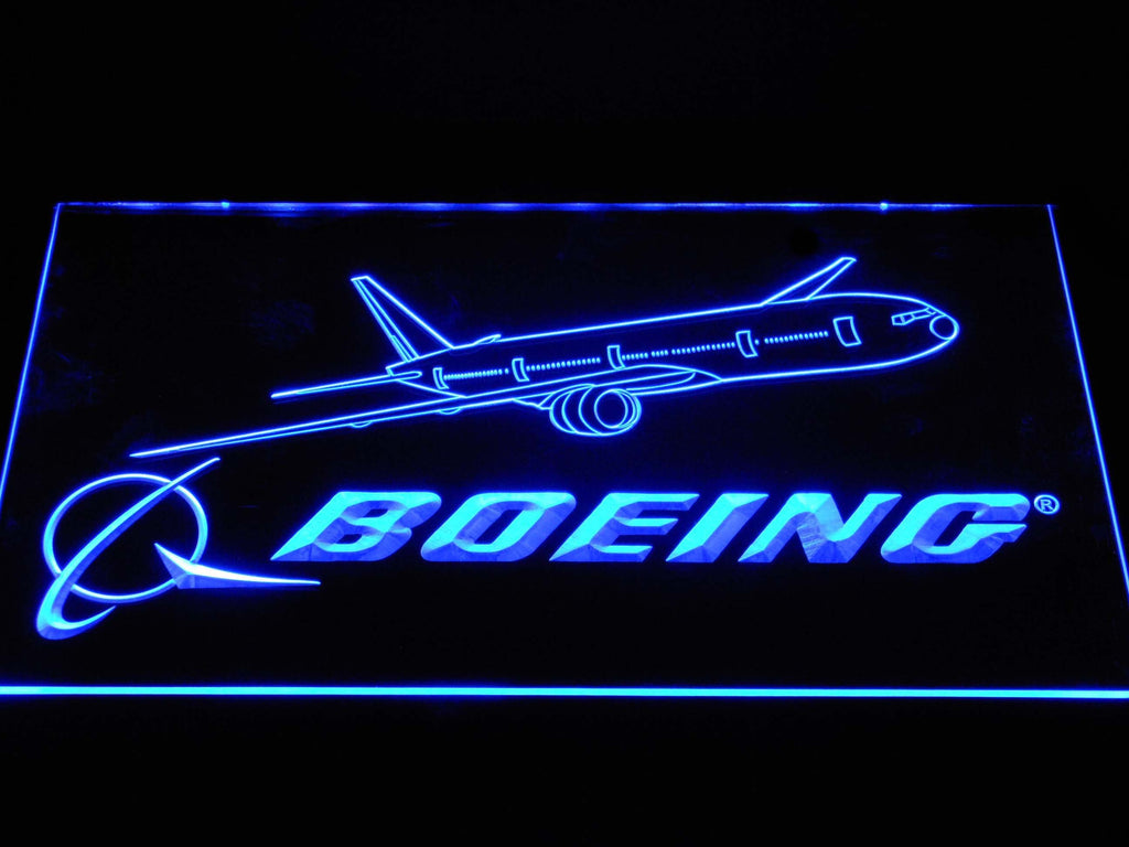 Boeing LED Neon Sign USB - Blue - TheLedHeroes