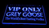 Grey Goose VIP Only LED Neon Sign USB - Blue - TheLedHeroes