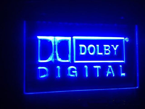 Dolby Digital LED Neon Sign USB - Blue - TheLedHeroes